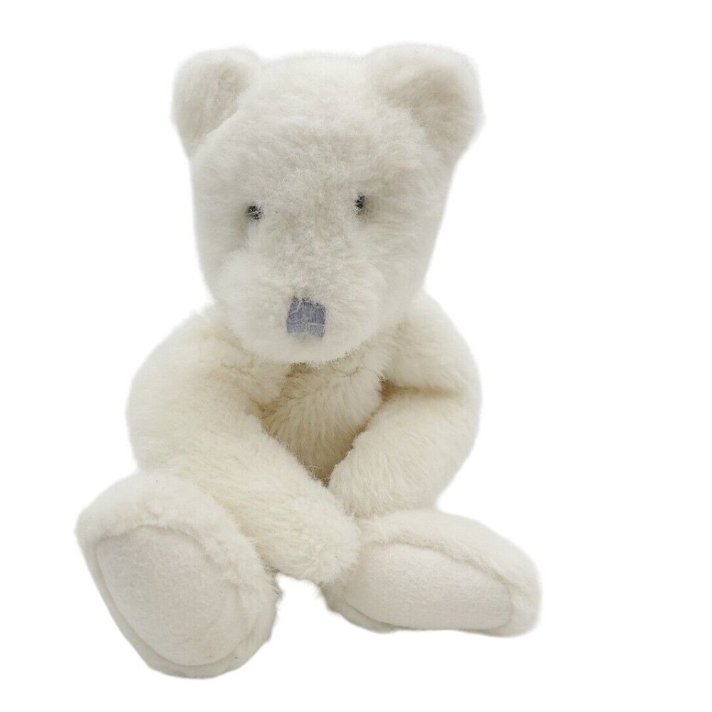White Floppy Boyd's Bear 1989 15" Gray Nose Weighted Teddy‎ Plush